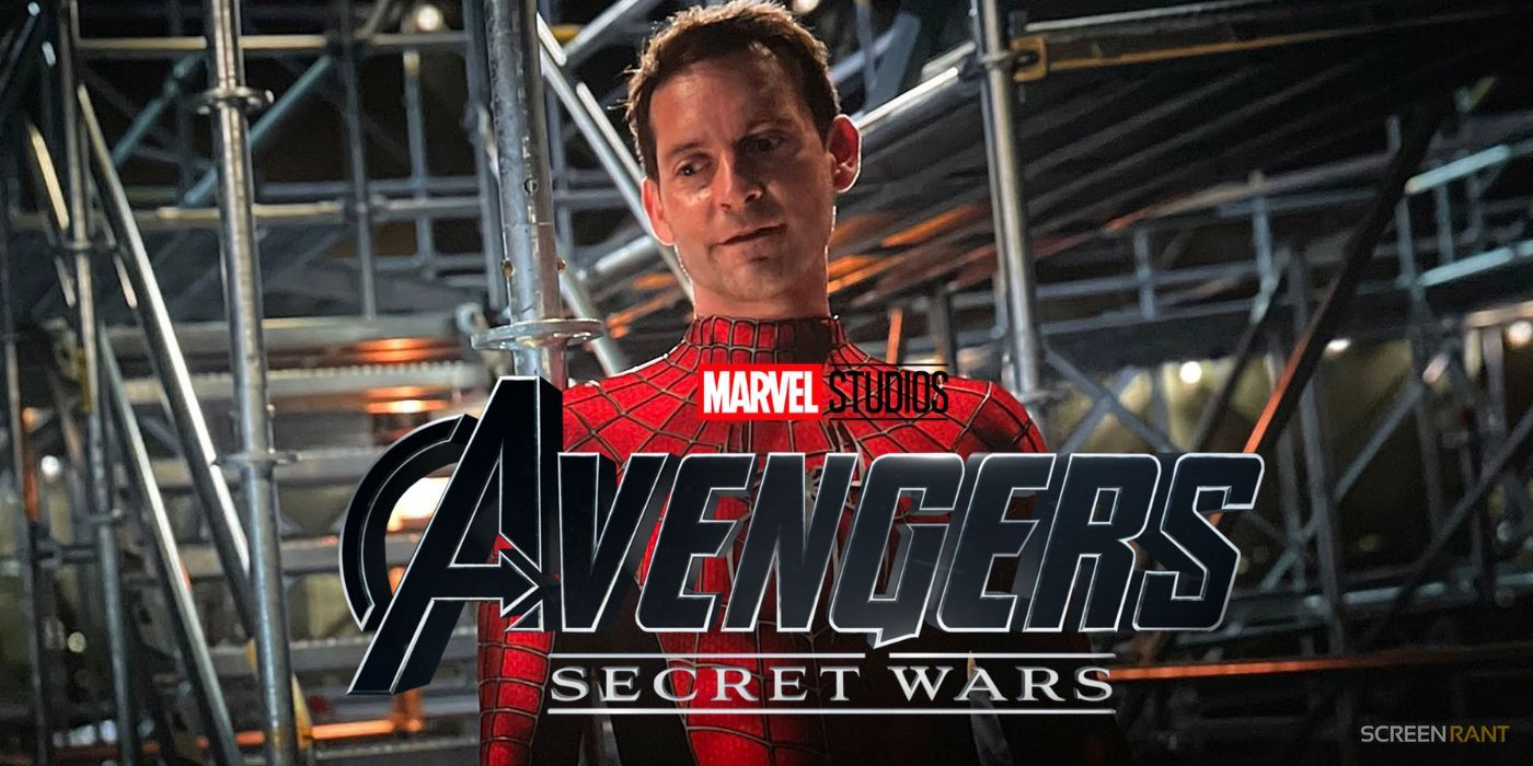 Tobey Maguire's Spider-Man From No Way Home With The Avengers: Secret Wars Logo
