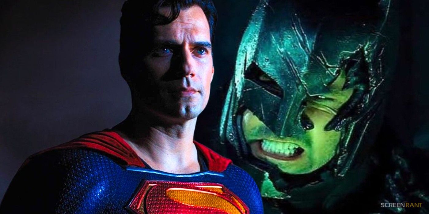 Henry Cavill's Superman in Black Adam's post-credits scene and Ben Affleck's Batman in Batman v Superman: Dawn of Justice