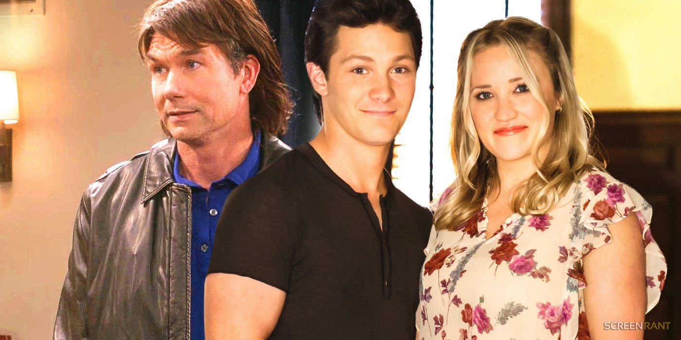 Jerry O'Connell as Georgie in The Big Bang Theory and Montana Jordan as Georgie and Emily Osment as Mandy in Young Sheldon