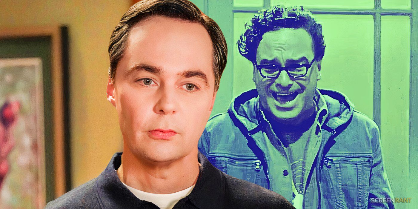 Jim Parsons as Sheldon in Young Sheldon and Johnny Galecki as Leonard in TBBT