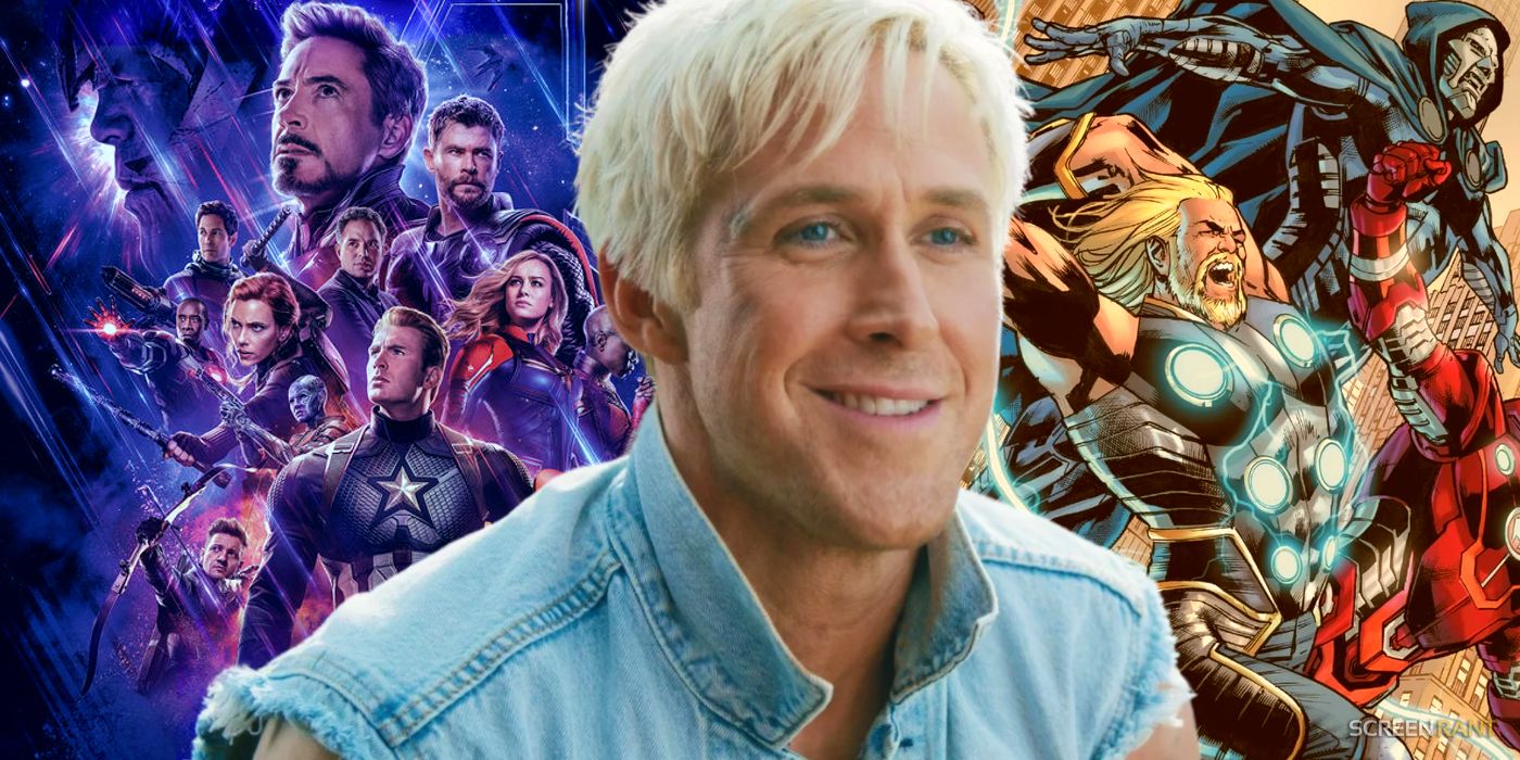 Ryan Gosling as Ken from Barbie with the MCU and the Marvel Comics universes on his sides