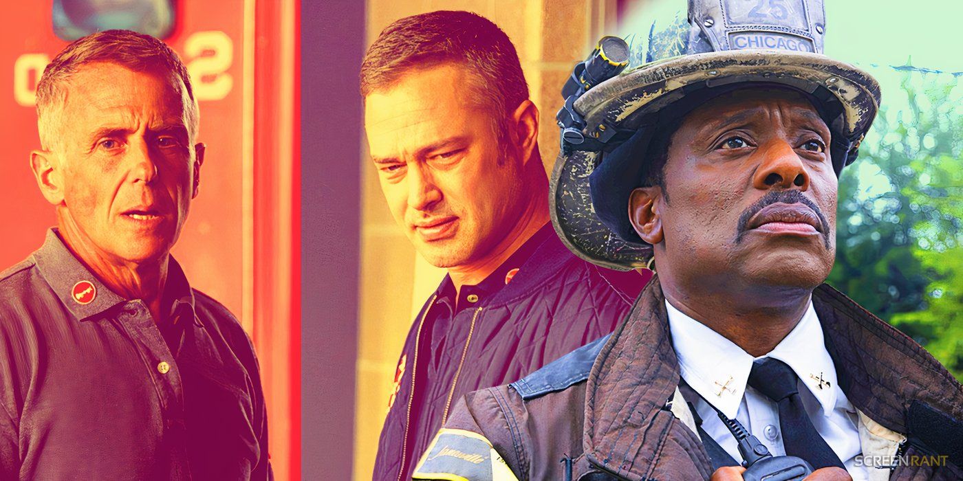 Hermann and Severide with Eammon Walker as Boden on Chicago Fire
