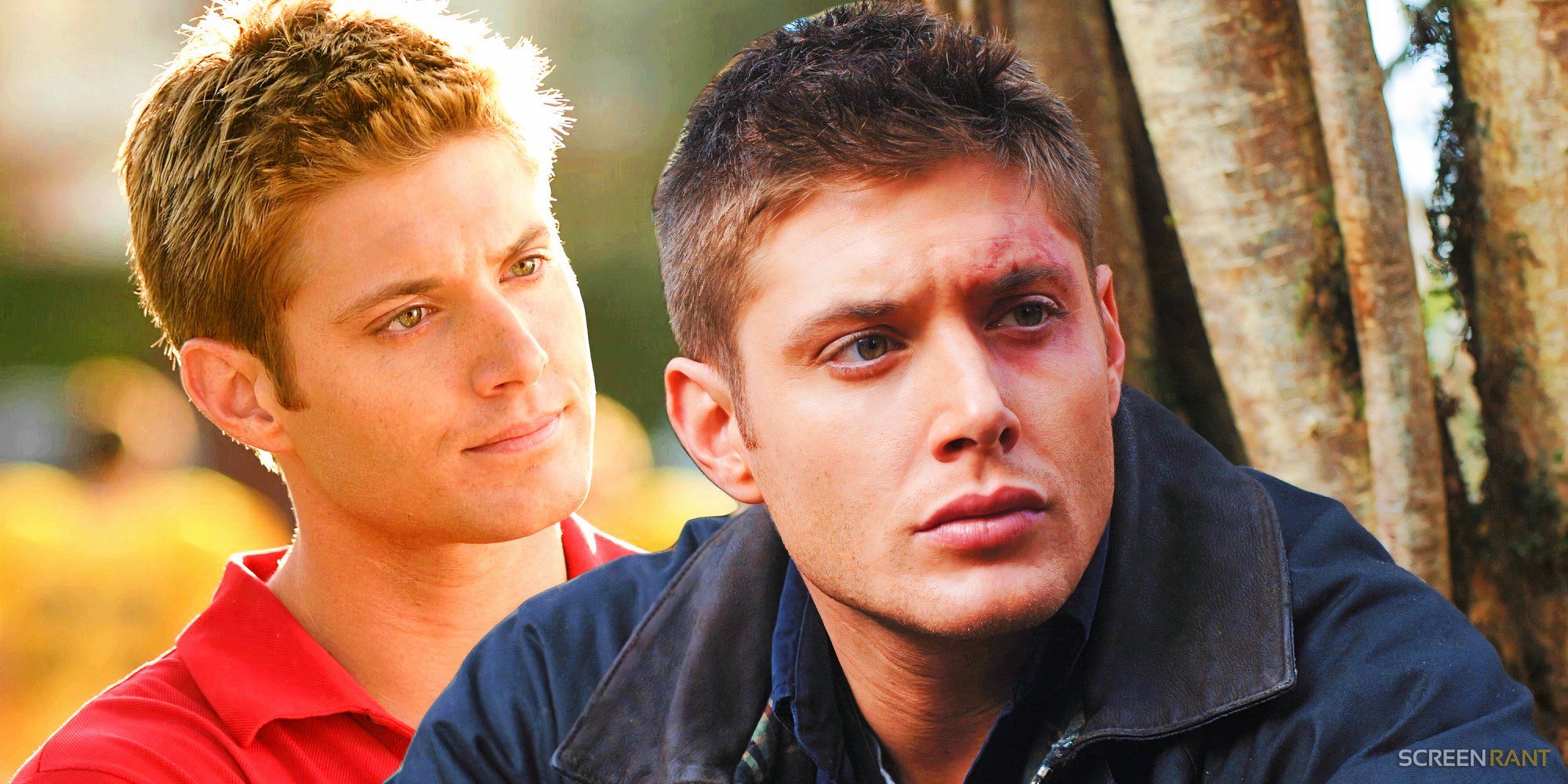 Jensen Ackles como Jason Teague em Smallville e Jensen Ackles como Dean Winchester em Supernatural