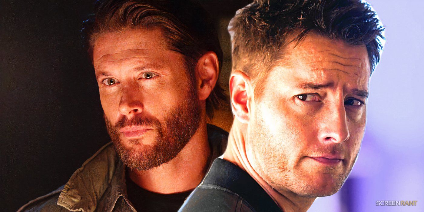 Jensen Ackles as Russell and Justin Hartley as Colter in Tracker