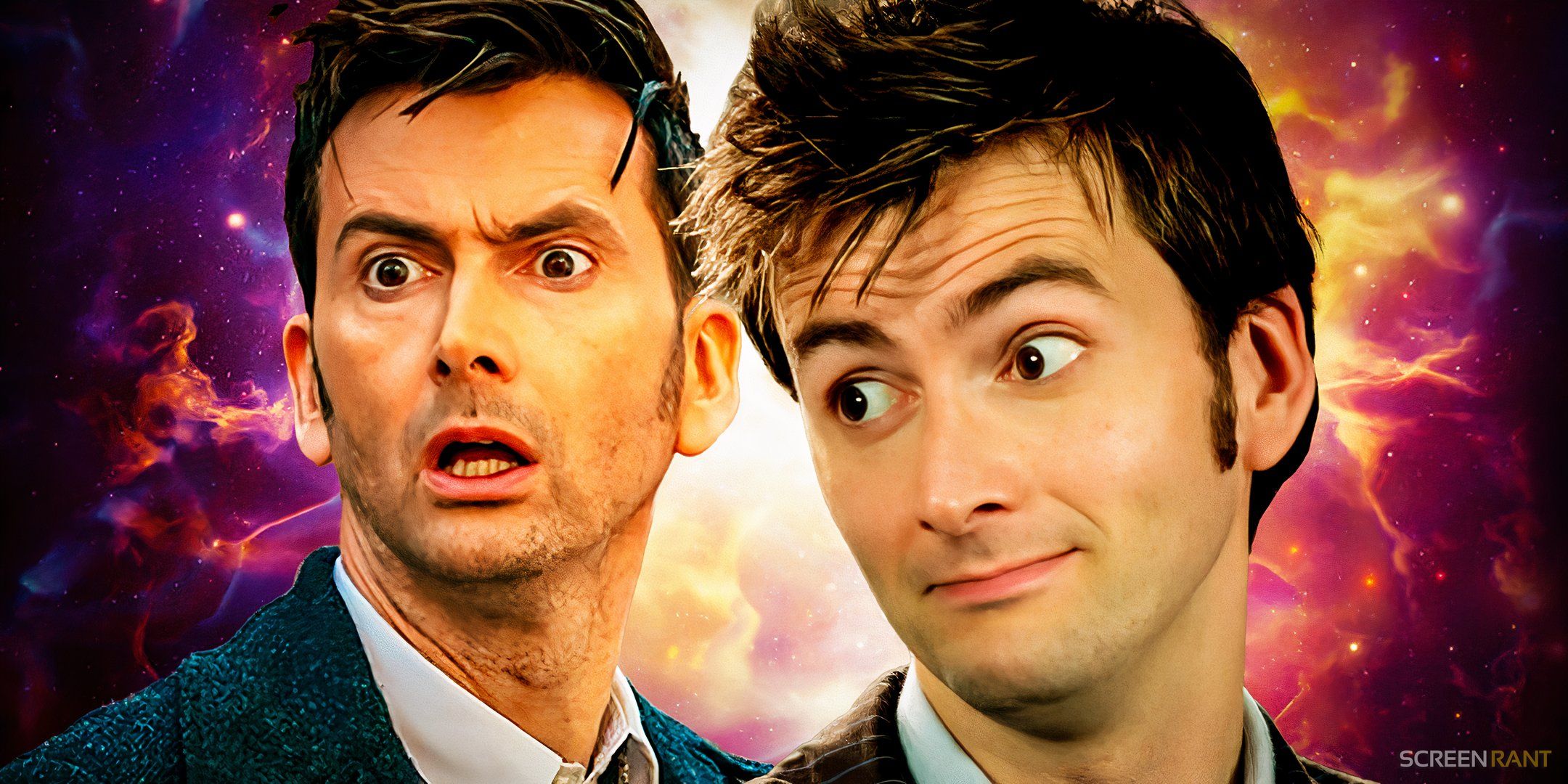 David Tennant as the Tenth and Fourteenth Doctors in Doctor Who.