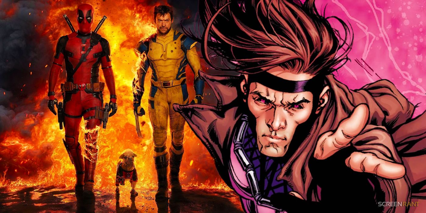 Gambit next to Deadpool & Wolverine