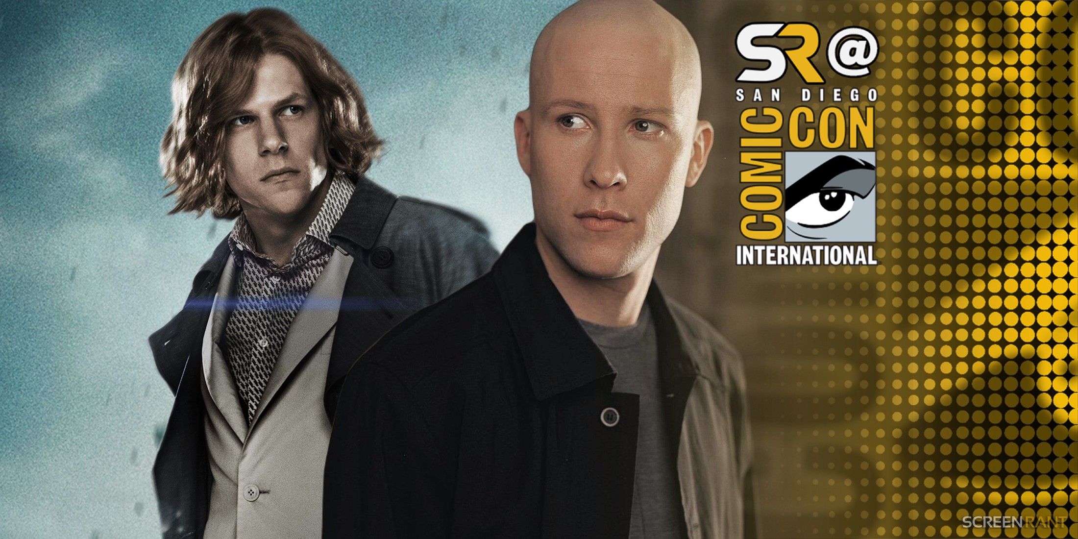 Jesse Eisenberg As Lex Luthor With Michael Rosenbaum As Lex Luthor With SR SDCC Overlay