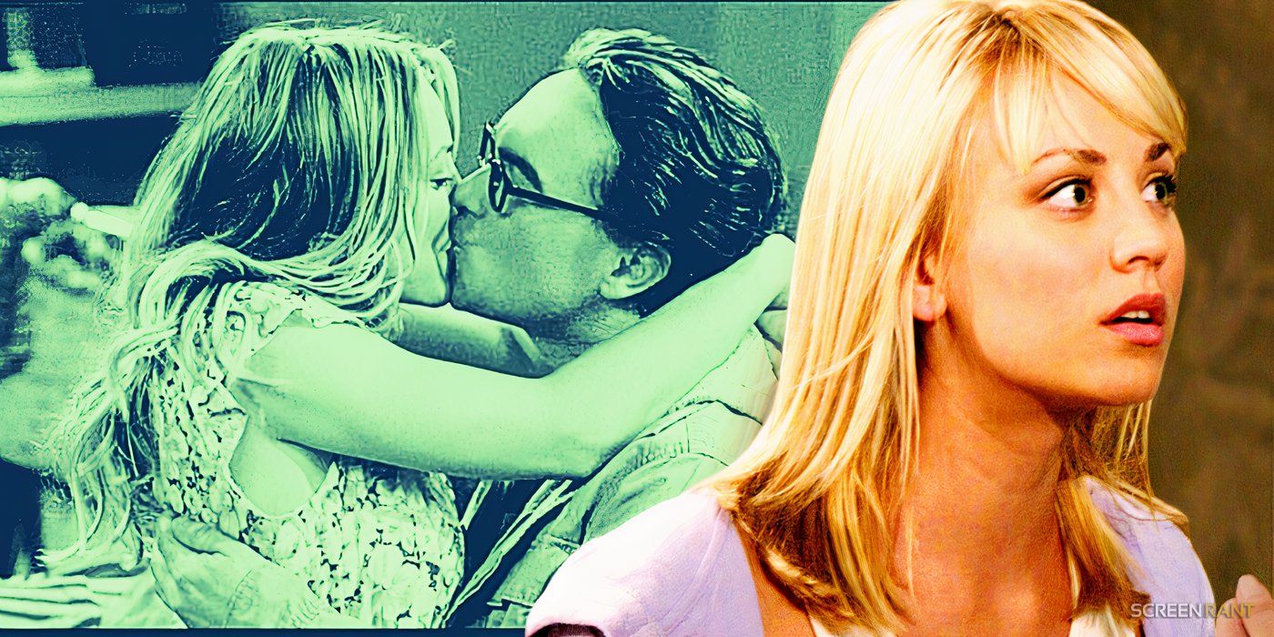 Kaley Cuoco como Penny y Johnny Galecki como Leonard 