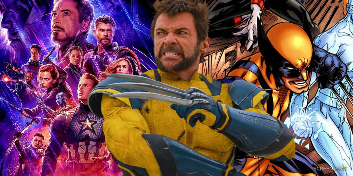 Hugh Jackman as Wolverine with the MCU Avengers and Marvel Comics X-Men