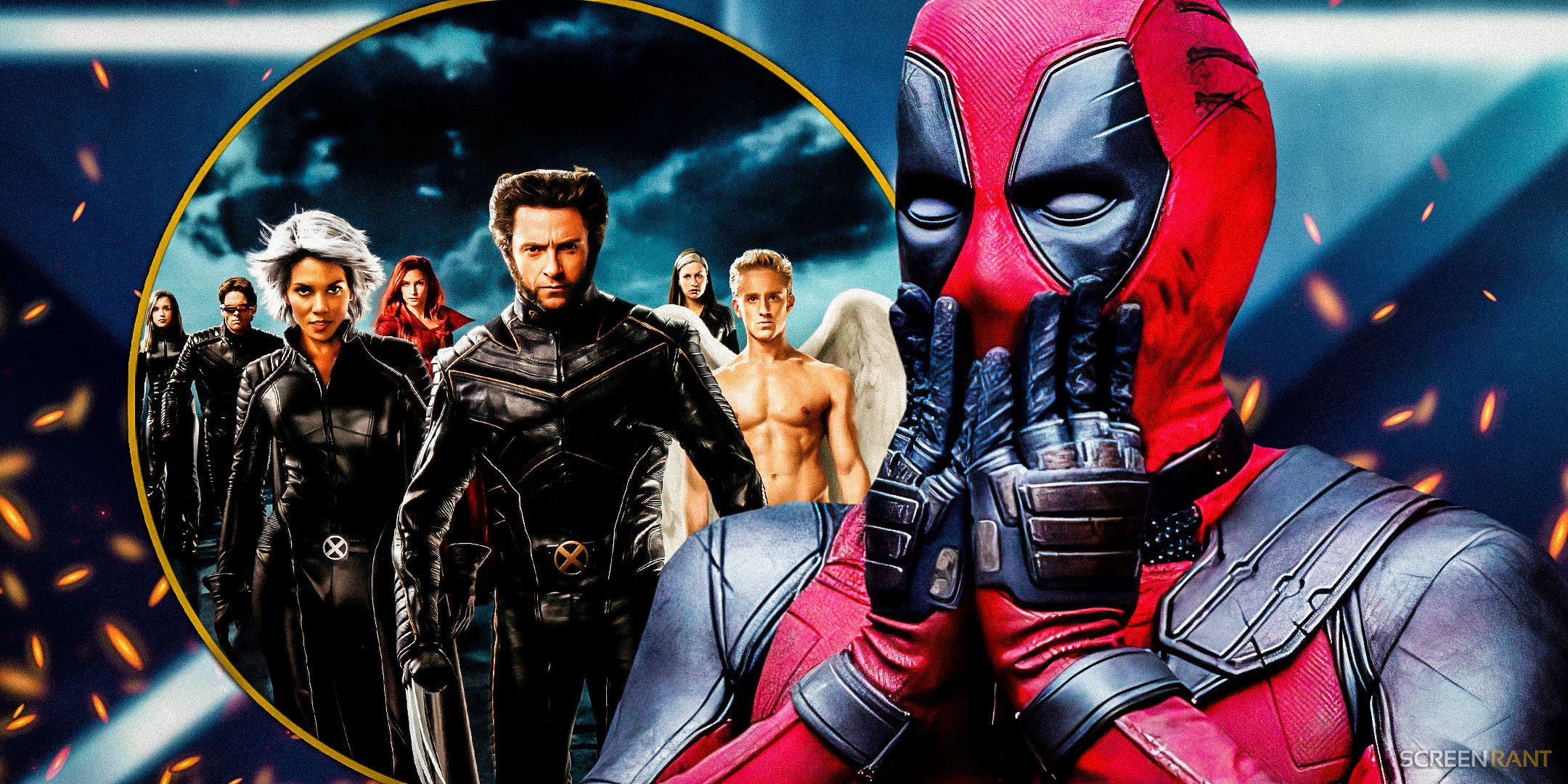 Deadpool com o elenco de X-Men: O Confronto Final