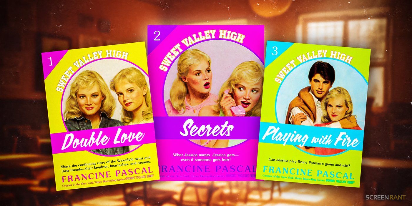 Book cover imagery from the Sweet Valley High books