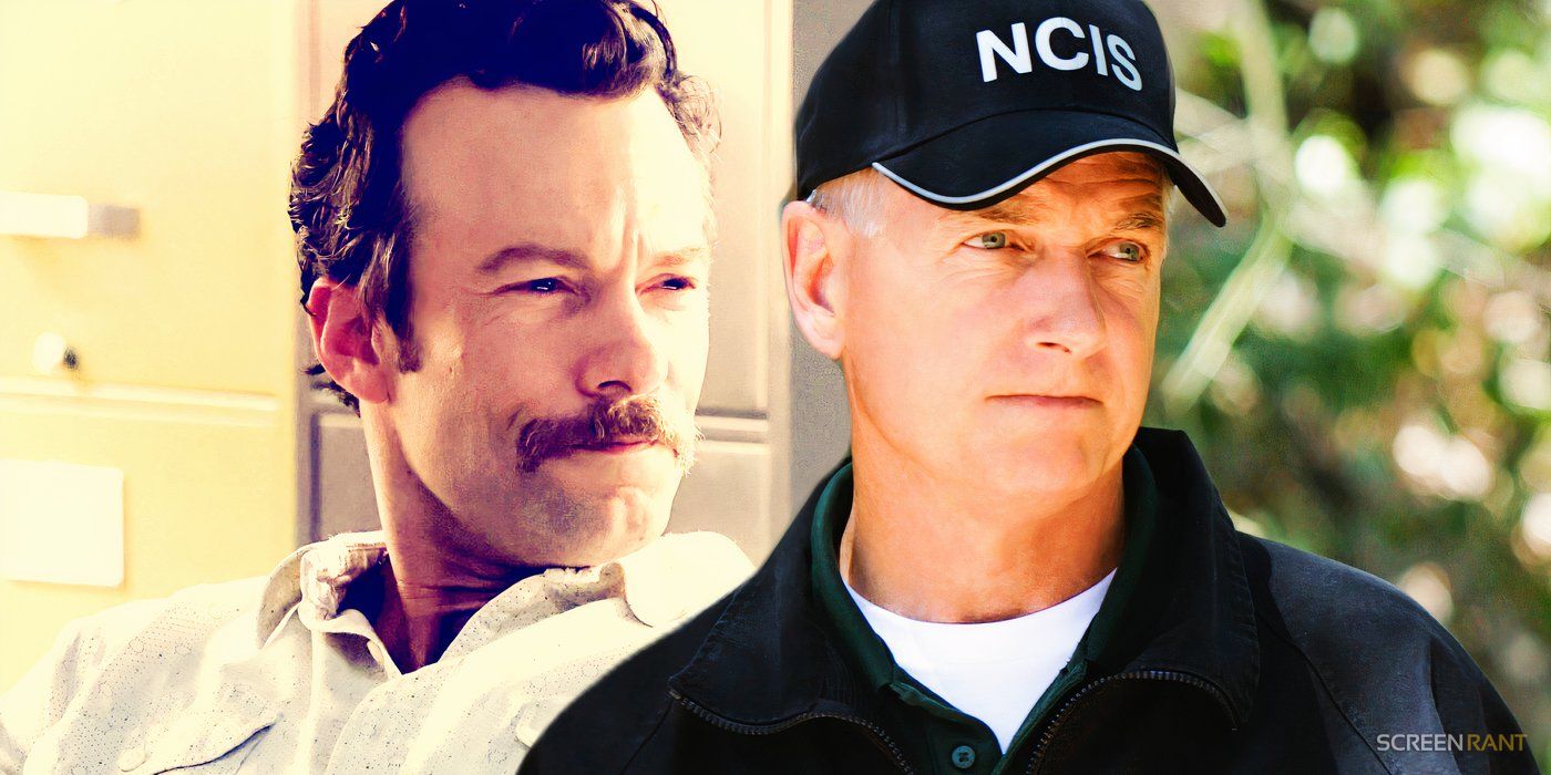 Kyle Schmid como Young Franks en NCIS_ Origins y Mark Harmon como Gibbs en NCIS