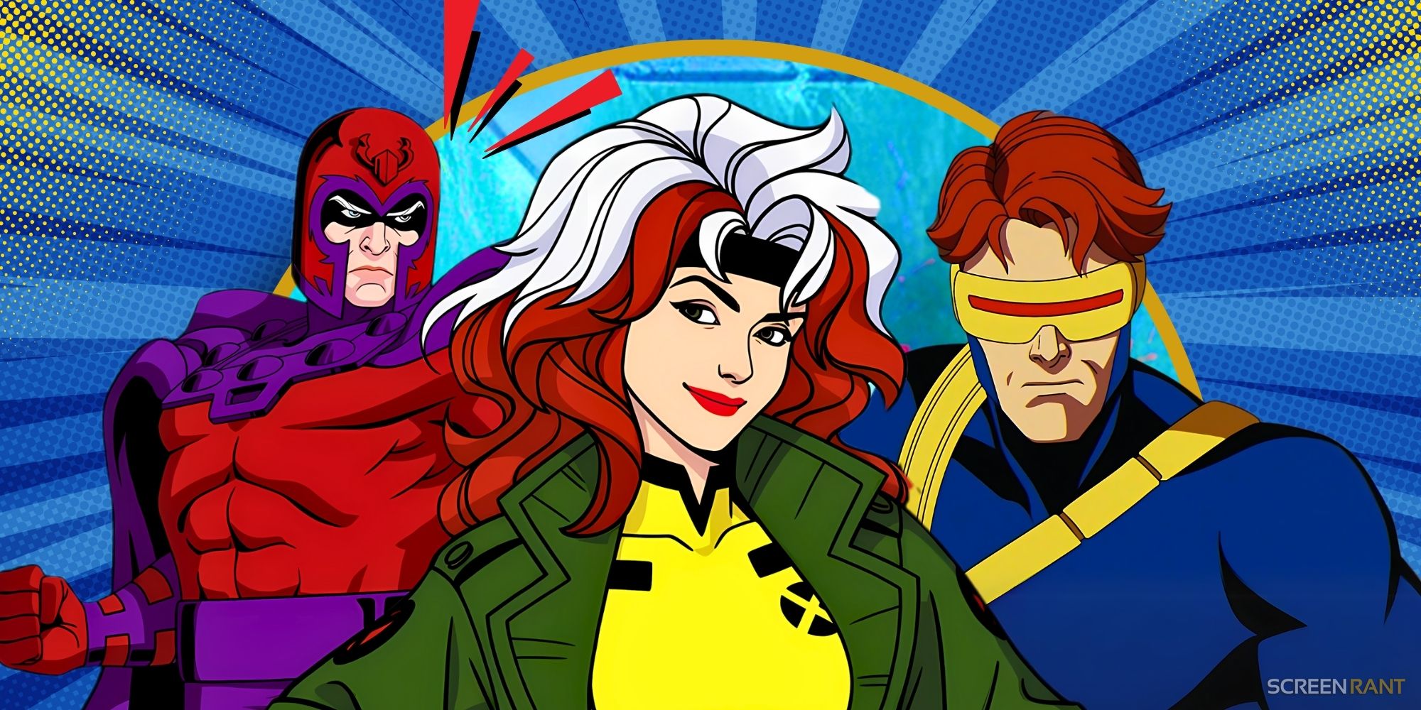 Magneto, Rogue, and Cyclops together from X-Men '97 season 1