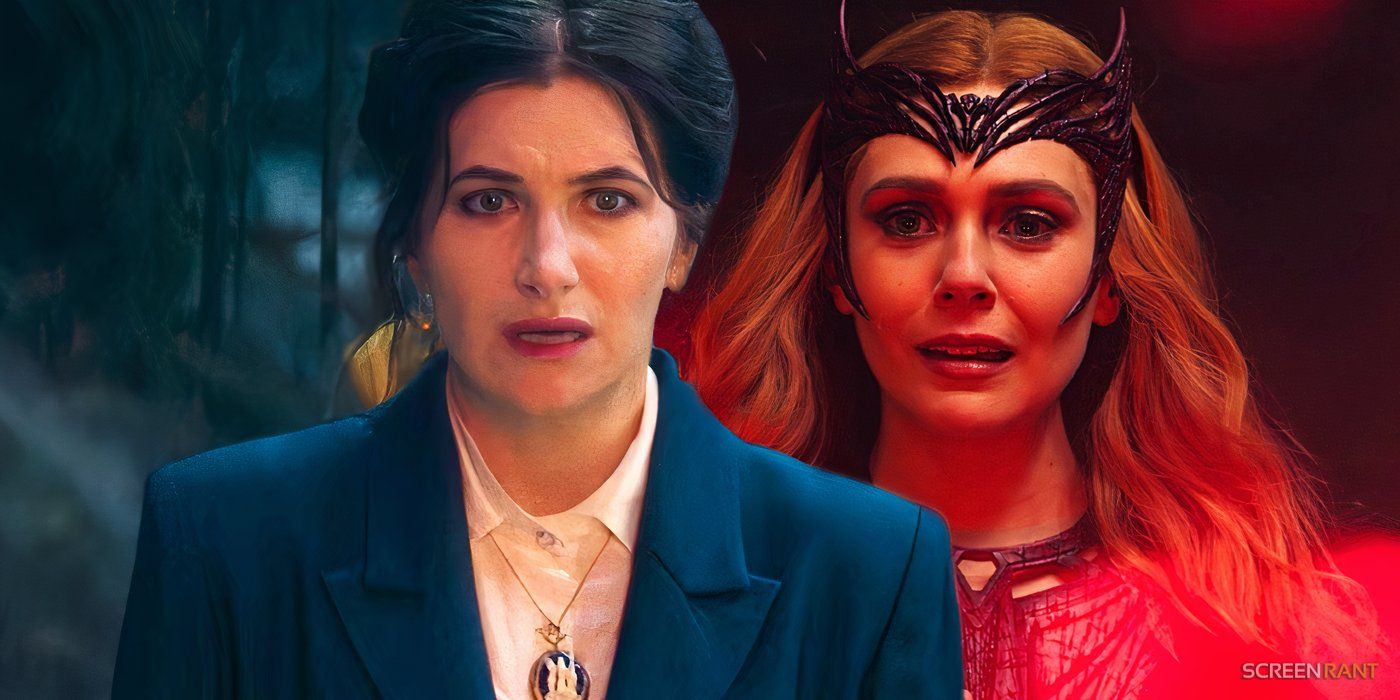 Agatha tardó unos segundos en configurar el regreso de Scarlet Witch al MCU