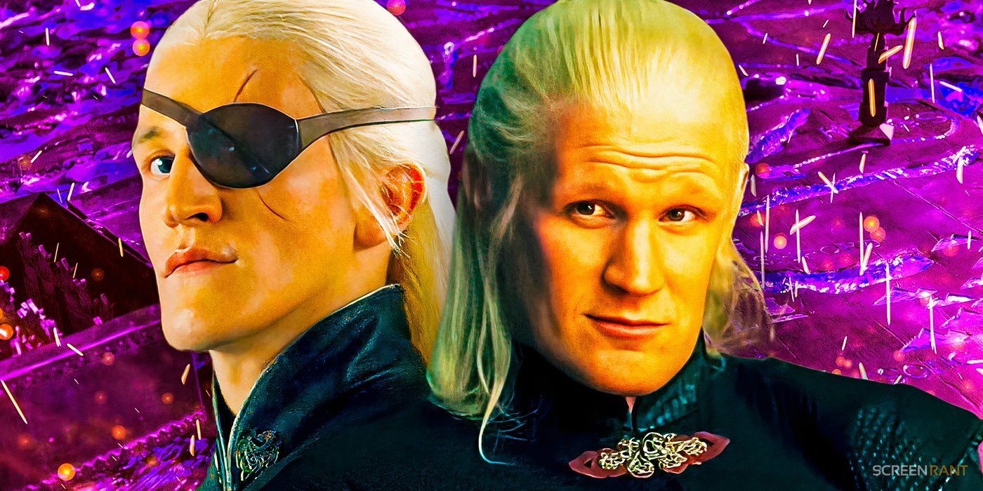 Ewan Mitchell as Prince Aemond Targaryen & Matt Smith as Prince Daemon Targaryen from House of the Dragon