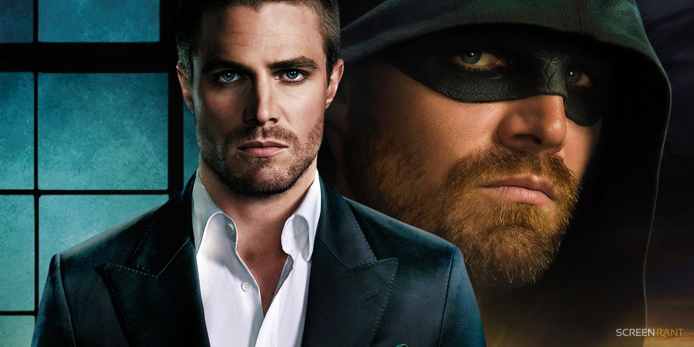 Stephen Amell as Green Arrow and Oliver Queen