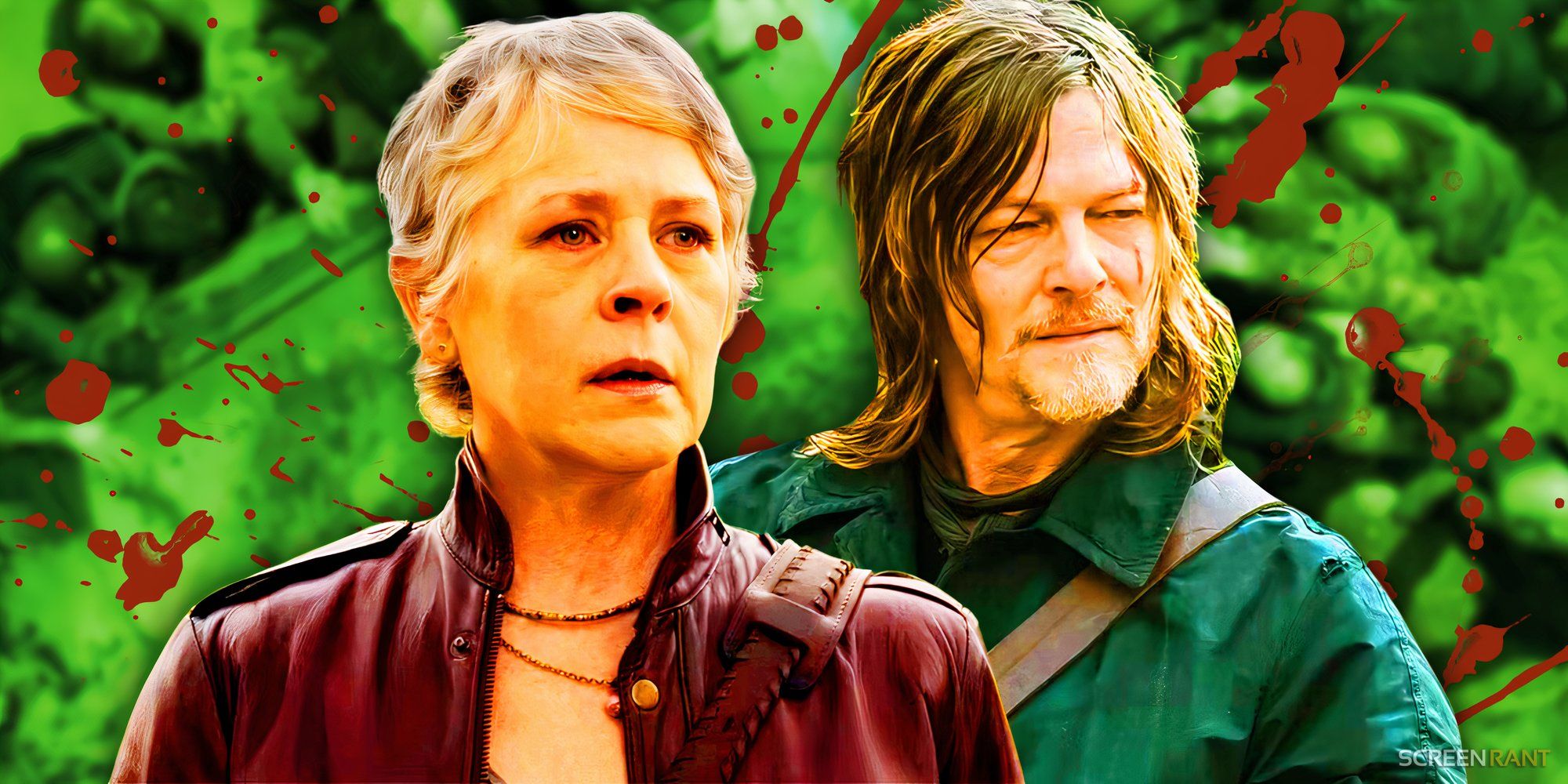 Melissa McBride as Carol and Norman Reedus as Daryl in The Walking Dead: Daryl Dixon.