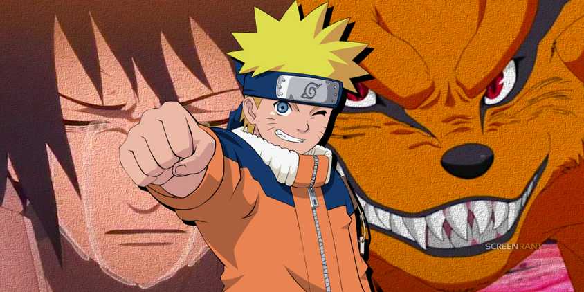 Naruto's true best friend with Kurama and Sasuke in background