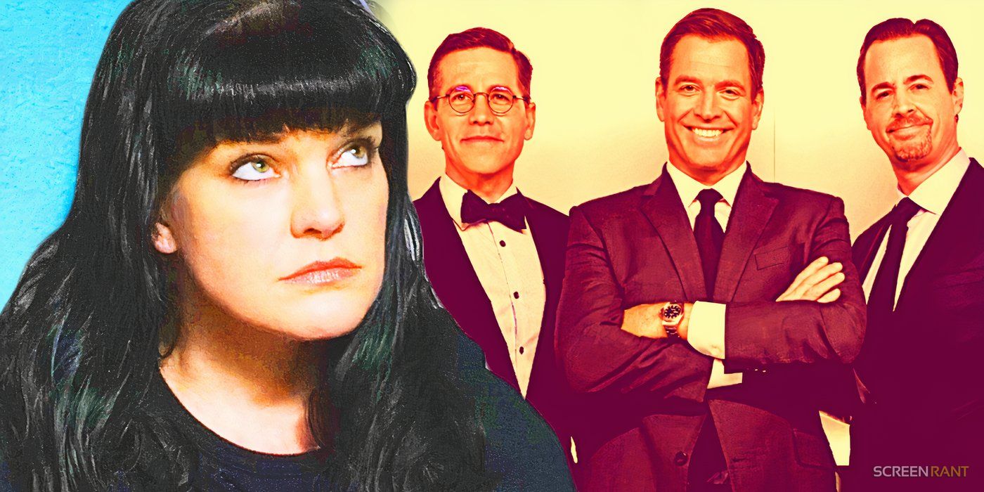 Pauley Perrette as Abby and the cast of NCIS