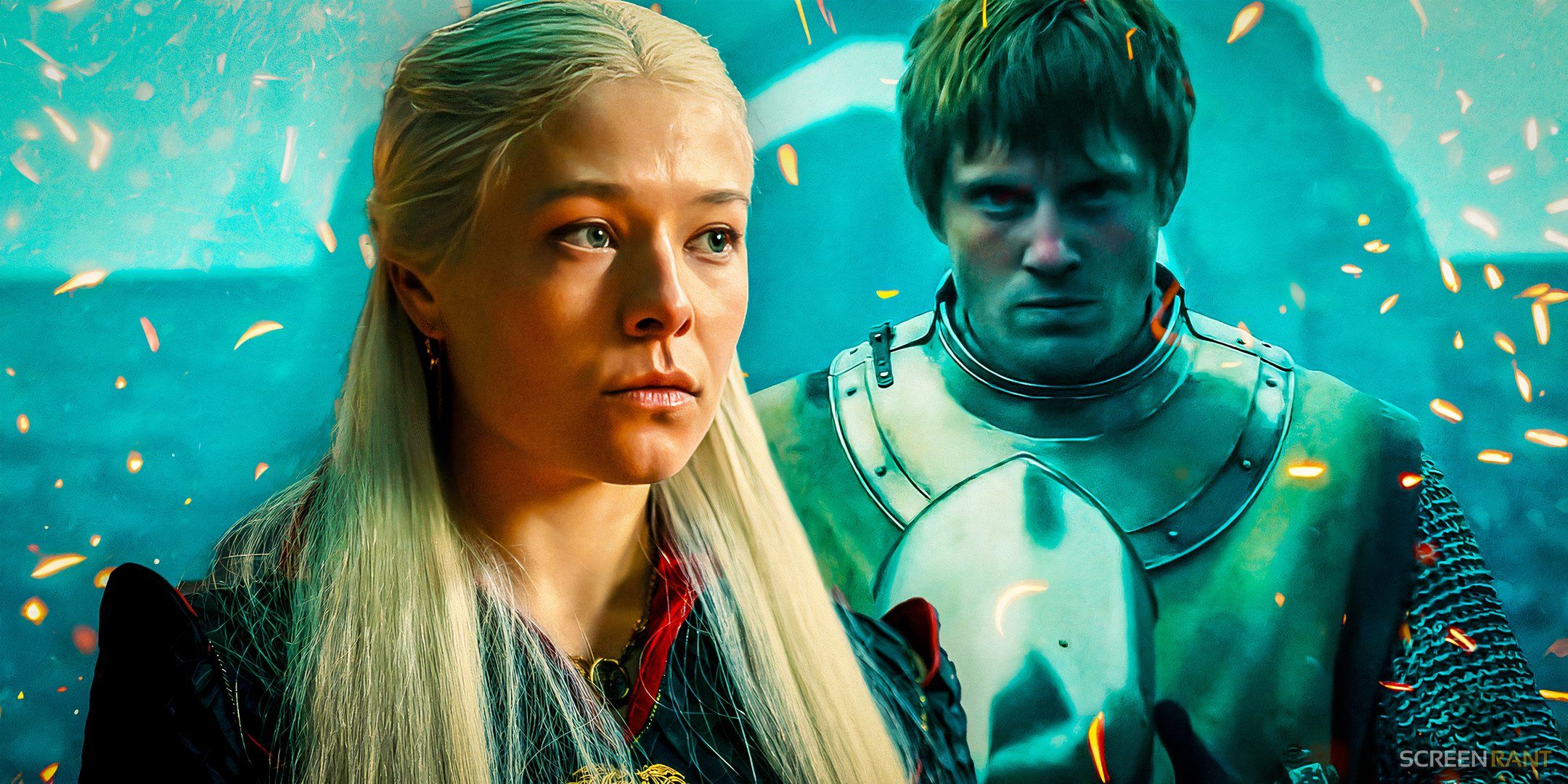 Rhaenyra Targaryen in House of the Dragon season 2 and Ser Duncan the Tall in A Knight of the Seven Kingdoms