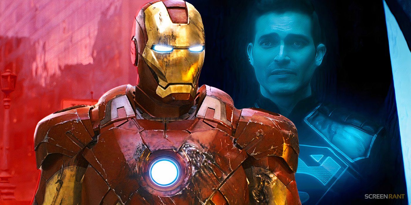 Robert Downey Jr.'s Iron Man and Tyler Hoechlin's Superman ghost in Superman & Lois