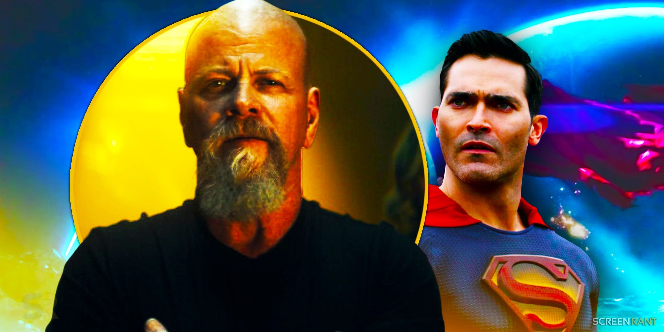 Michael Cudlitz and Tyler Hoechlin as Lex Luthor and Superman