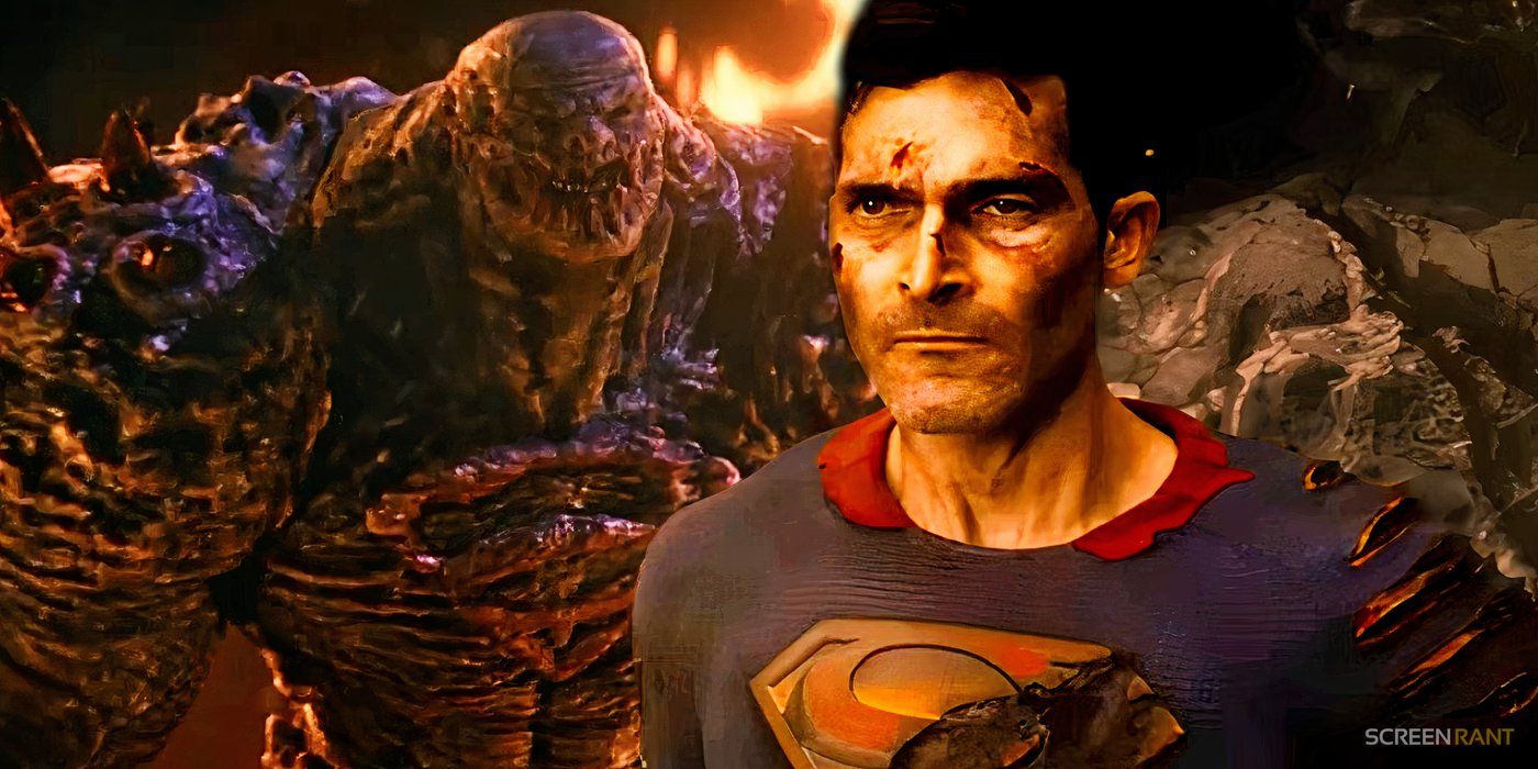 Tyler Hoechlin's Superman bruised in Superman & Lois season 4 and Doomsday amid flames