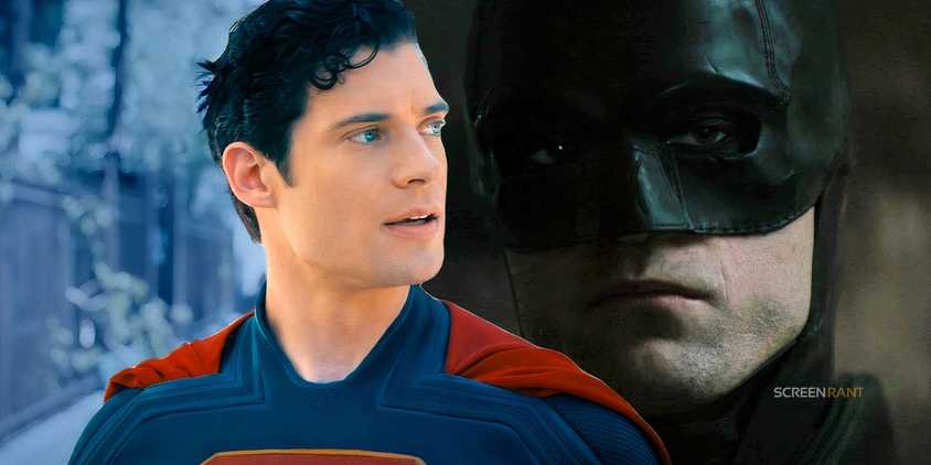 David Corenswet as Superman in Superman (2025) and Robert Pattinson's Batman in The Batman