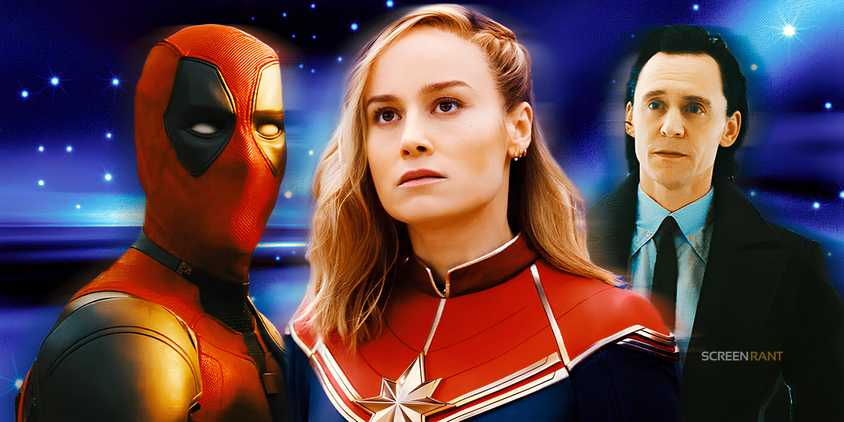 Deadpool, Captain Marvel, and Loki in the MCU