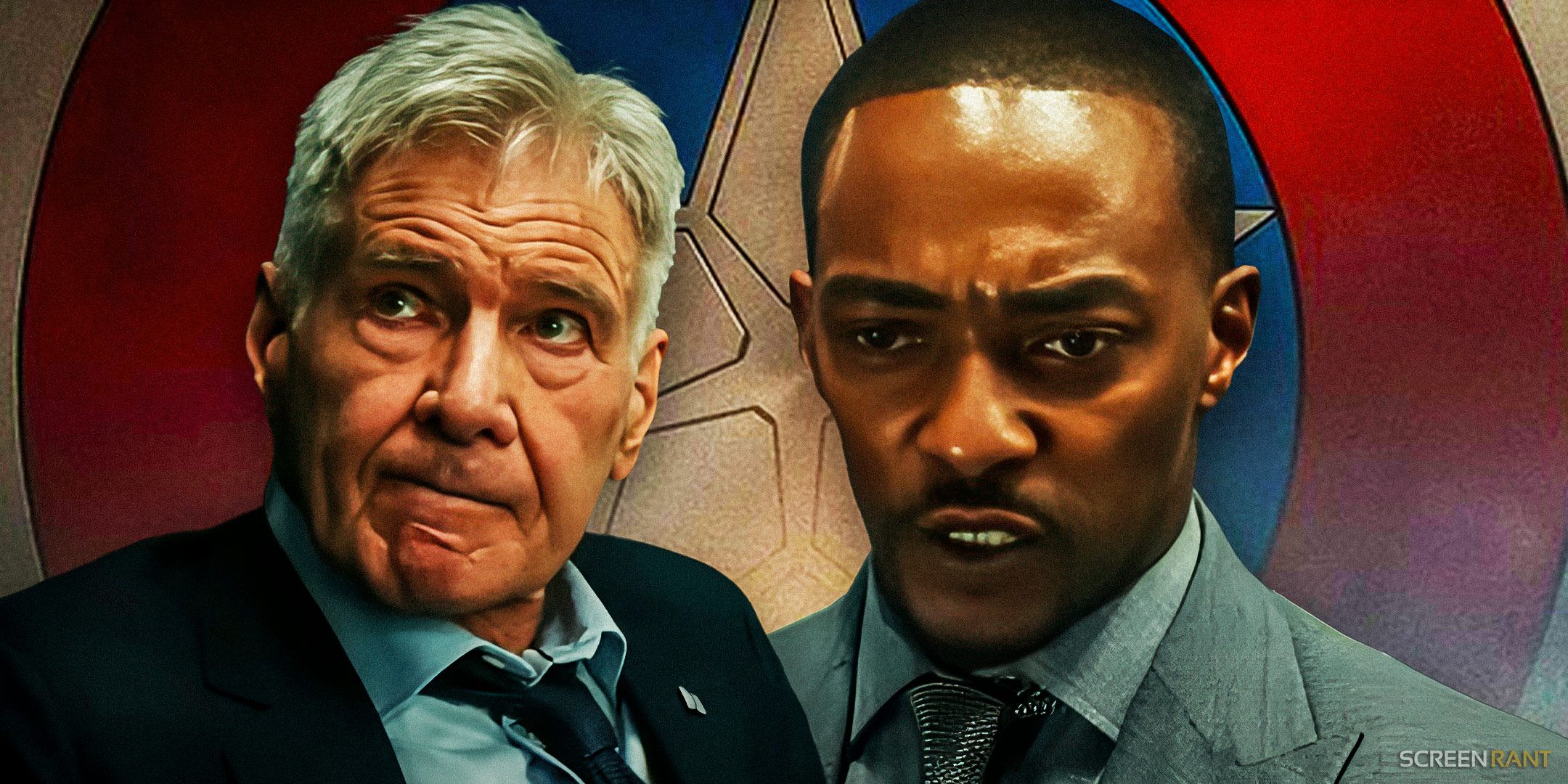 Harrison Ford As Thunderbolt Ross And Anthony Mackie As Sam Wilson In Captain America Brave New World