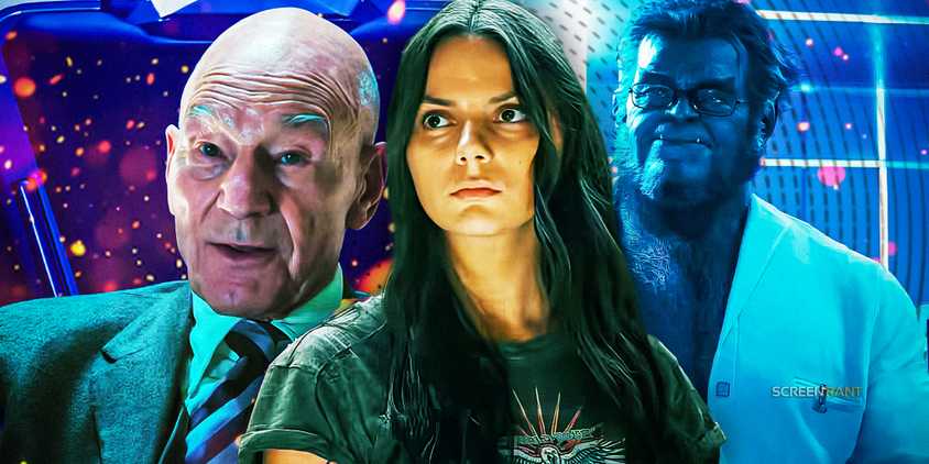 Patrick Stewart's Charles Xavier from Doctor Strange in the Multiverse of Madness, Kelsey Grammer's Beast from The Marvels, and Dafne Keen's X 23 from Deadpool & Wolverine