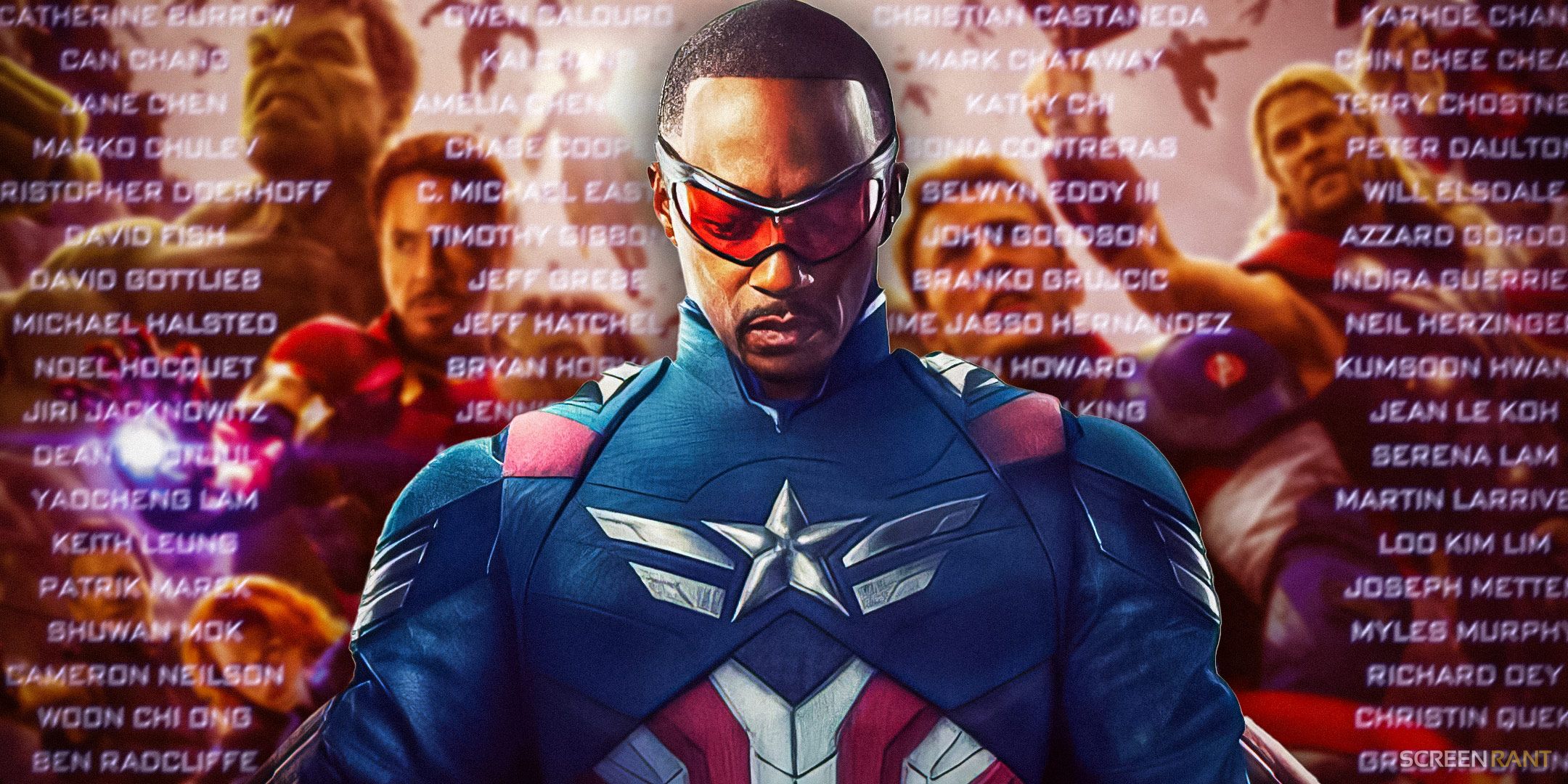 Sam Wilson's Captain America From Captain America Brave New World In Front Of Credits And Avengers