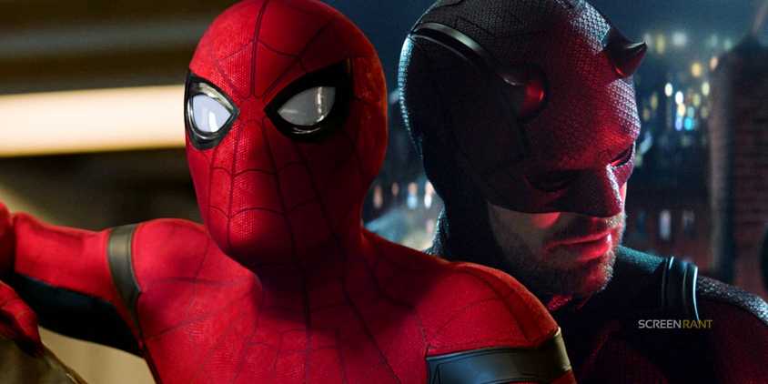 Tom Holland's Spider-Man and Charlie Cox's Daredevil in the MCU