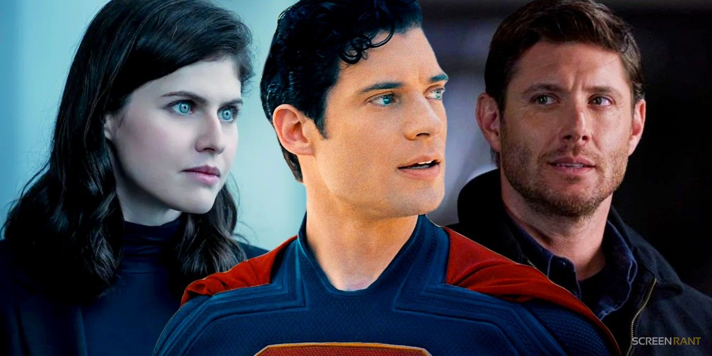 alexandra daddario david corenswet s superman and jensen ackles