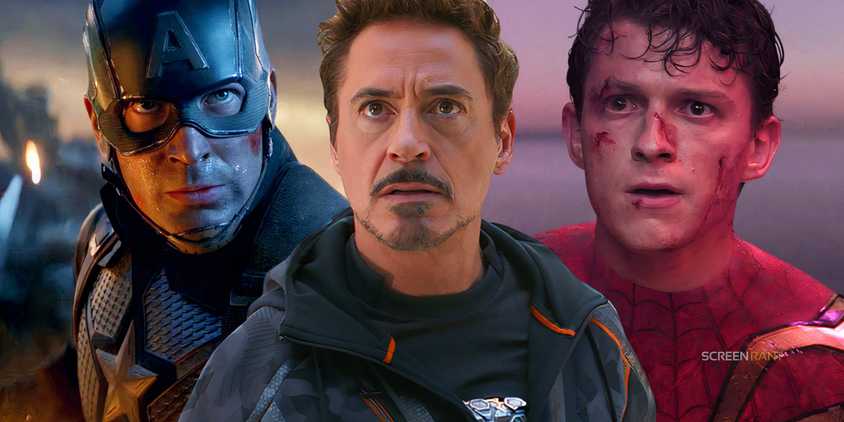 Captain America, Tony Stark, and Spider-Man in the MCU