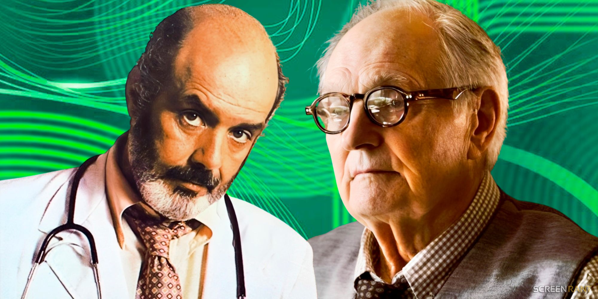 Pernell Roberts as Trapper John, MD with Alan Alda from Ray Donovan