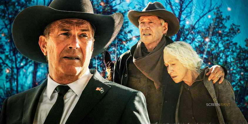 A Custom Image of John Jacob and Cara Dutton in Yellowstone