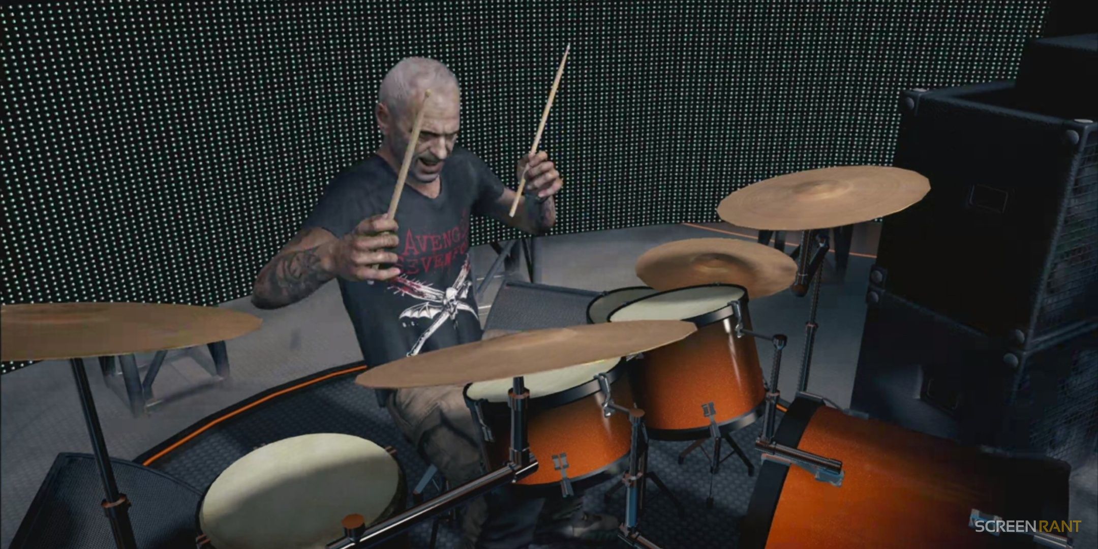 Frank Woods durante l'esibizione musicale in Call of Duty: Black Ops II