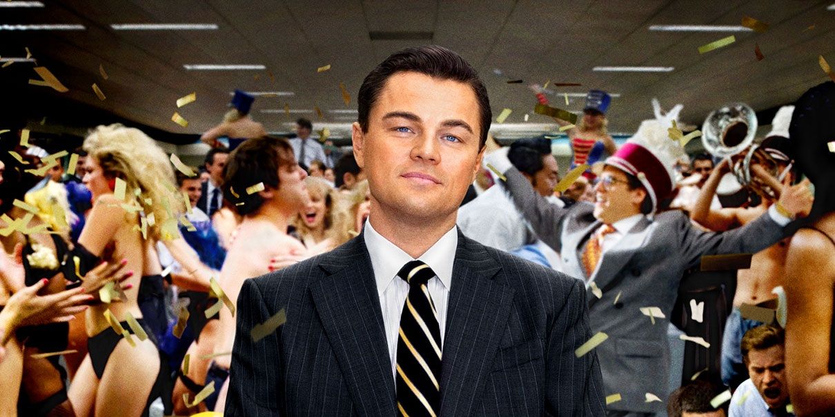 Leonardo DiCaprio in Wolf of Wall Street