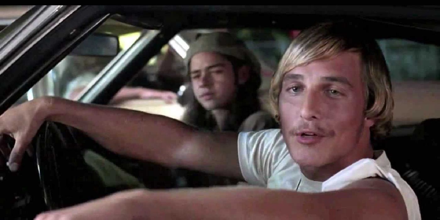 Wooderson in his car in Dazed and Confused