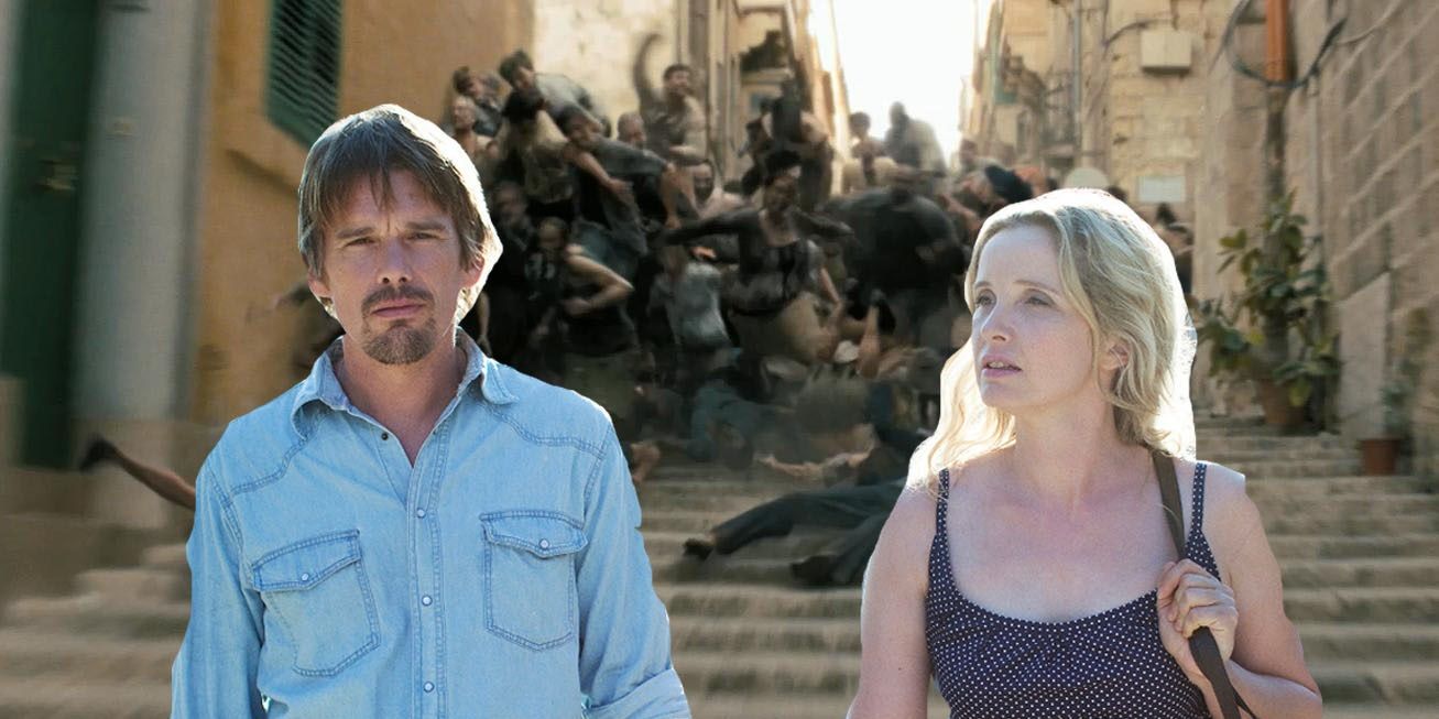 Ethan Hawke Julie Delpy Before World War Z - Most Ridiculous Movie Crossovers