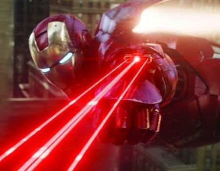 Iron Man with the wrist laser from Iron Man 2