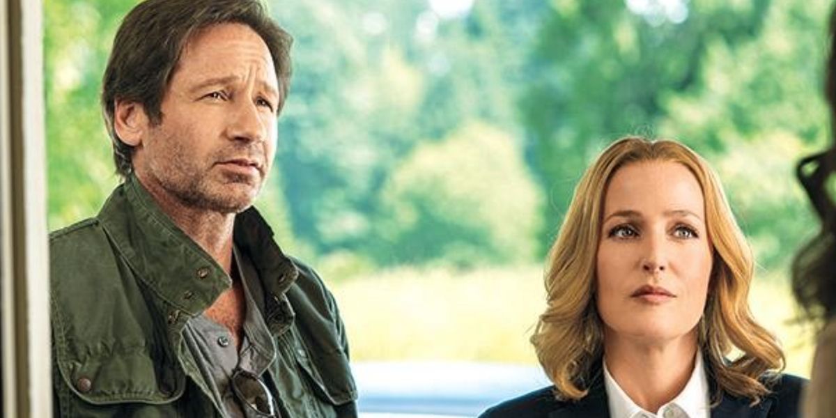 David Duchovny and Gillian Anderson on The X-Files (2016)