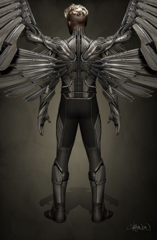 X-Men: Apocalypse - Angel Wings Concept Art