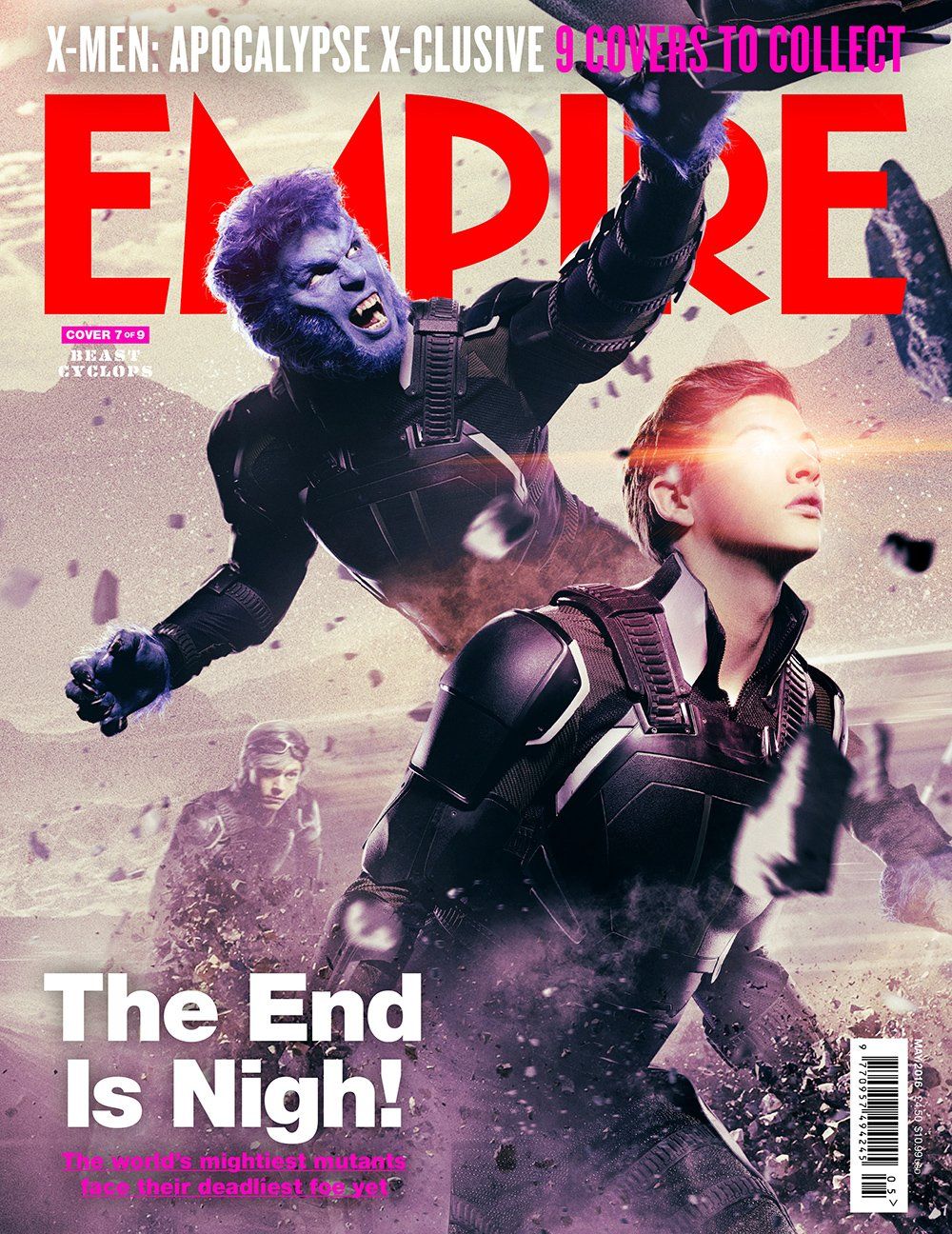 X-Men: Apocalypse magazine cover - Beast and Cyclops