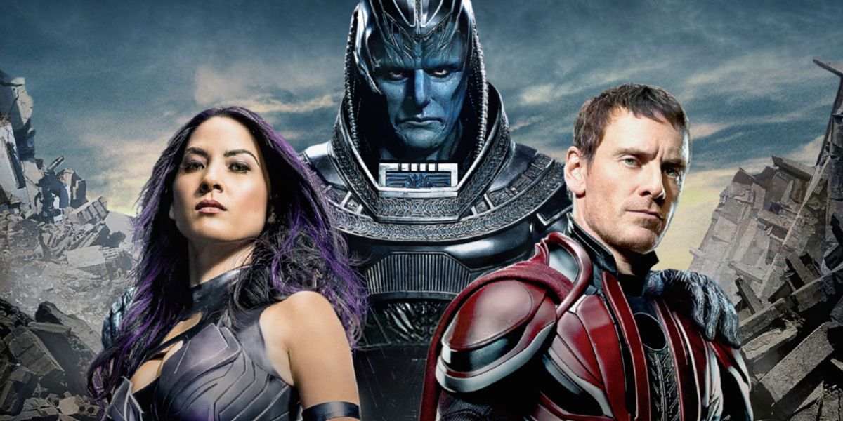 X-Men: Apocalypse - Olivia Munn, Oscar Isaac, and Michael Fassbender