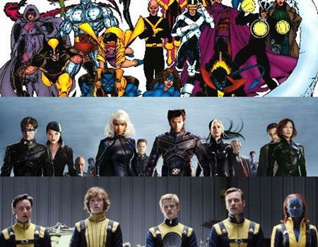 The combined casts of X-Men and X-Men: First Class