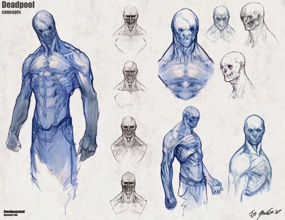 x-men origins wolverine weapon xi deadpool concept art