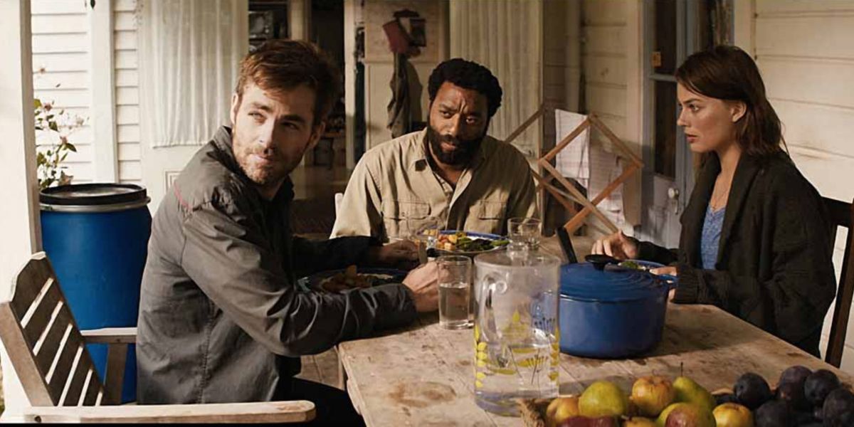 Chris Pine, Chiwetel Ejiofor and Margot Robbie in Z for Zachariah