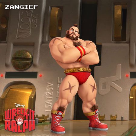 Zangief - a baddie in Street Fighter from Wreck-It Ralph